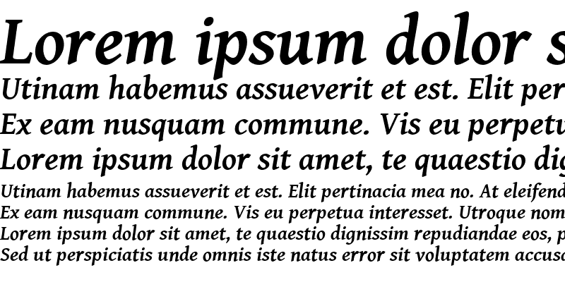 Sample of Gentium Basic Bold Italic