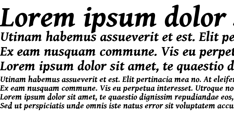 Sample of Gentium Book Basic Bold Italic