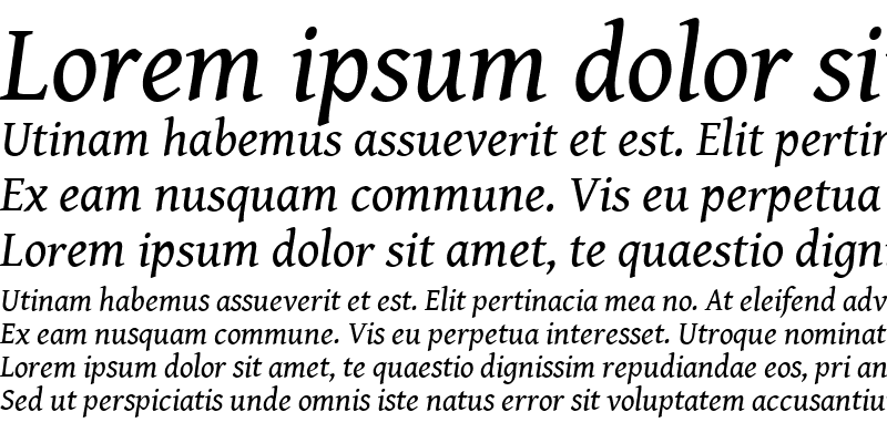 Sample of Gentium Book Basic Italic