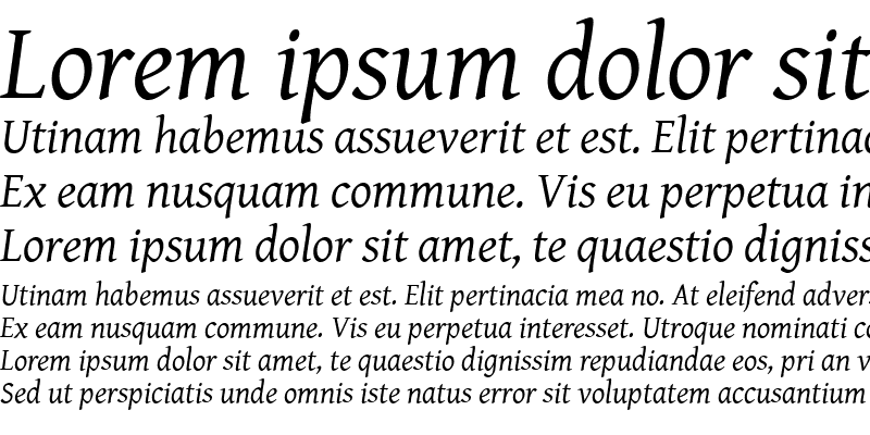 Sample of GentiumAlt Italic