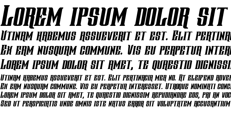 Sample of Gentleman Caller Condensed Italic
