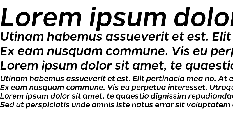 Sample of Gentona Medium Italic