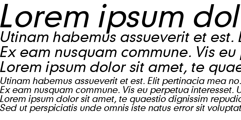 Sample of Geo 579 Italic
