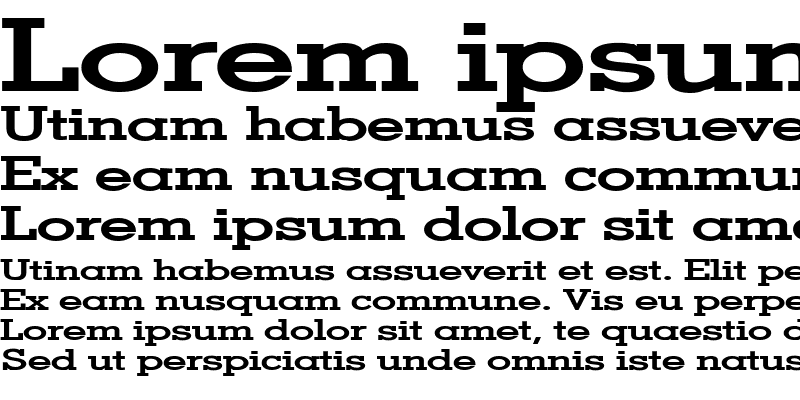 Sample of Geo Extended Bold