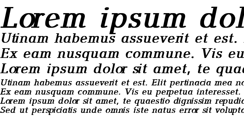 Sample of GeoChveulN Bold Italic