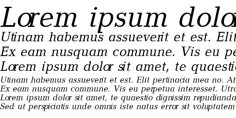 Sample of GeoChveulN Italic