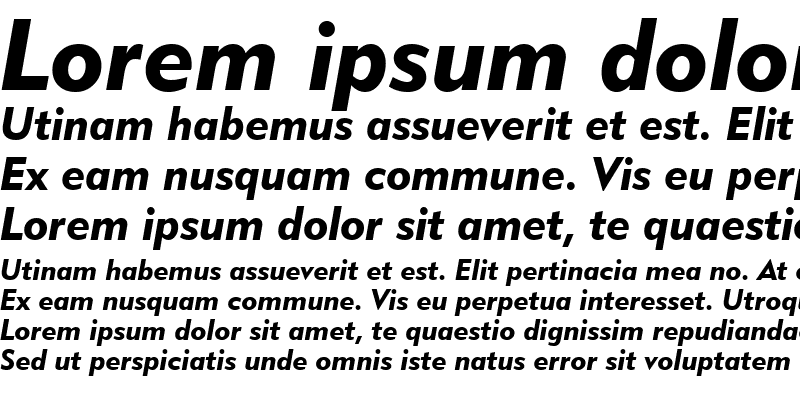 Sample of Geometr415 Blk BT Black Italic