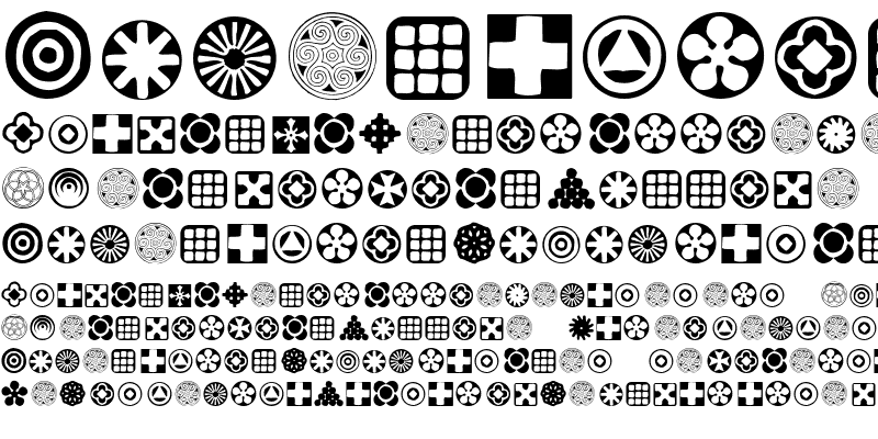 Sample of Geometric Ornaments Regular