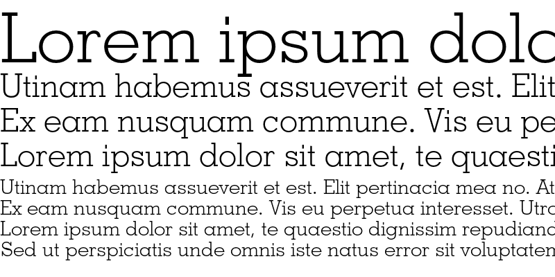 Sample of Geometric Slabserif 703 Light Regular