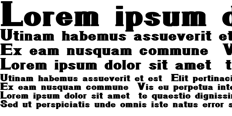 Sample of GeometricSerif Regular