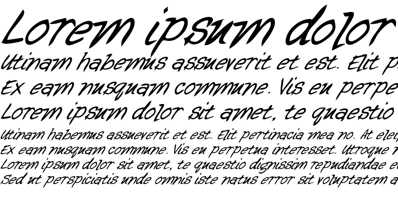 Sample of GeorgesHand Bold Italic