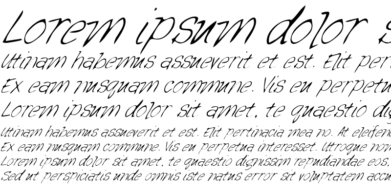 Sample of GeorgesHand Italic