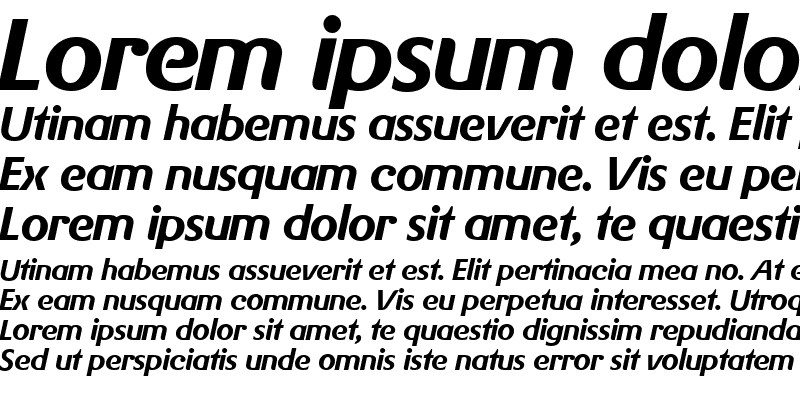 Sample of Gerling Italic