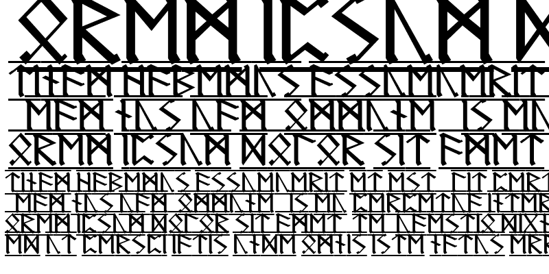 Sample of Germanic Runes-1 Regular