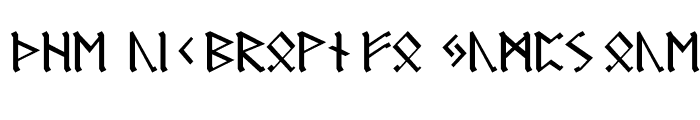 Preview of Germanic Runes Regular