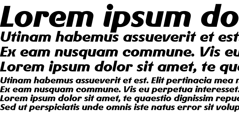 Sample of Gerstner BQ Bold Italic
