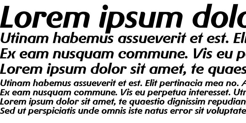 Sample of Gerstner BQ Italic