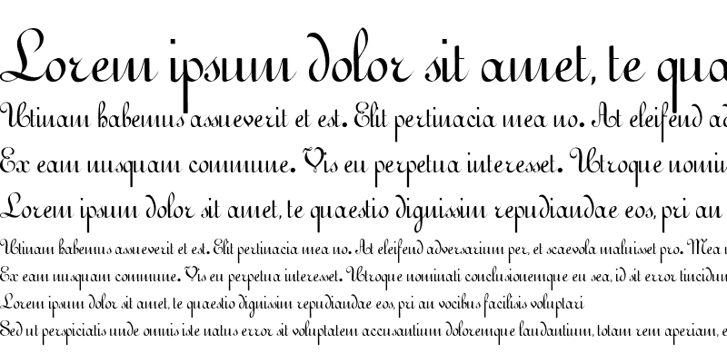 Sample of Gessele-Script