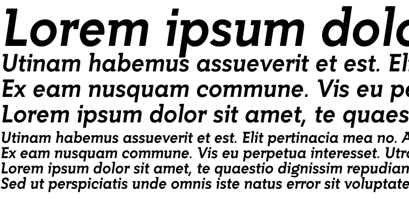 Sample of Getho Bold Italic