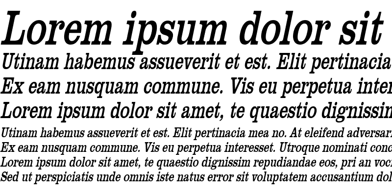 Sample of GettysburgCondensed Italic