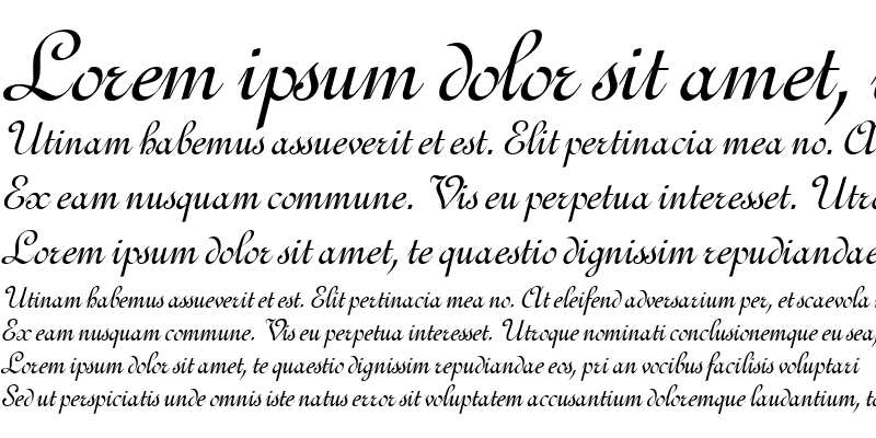 Sample of Ghandi Italic