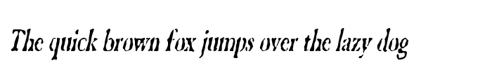 Preview of GhostTownCondensed Italic