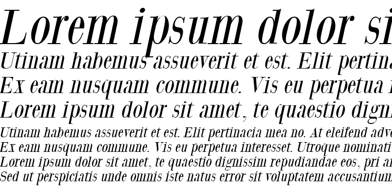 Sample of GiambattistaDueMille Medium Italic