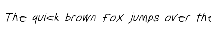 Preview of Gib Font Plox ItalicFontPlox