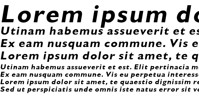Sample of Gibraltar Bold Italic