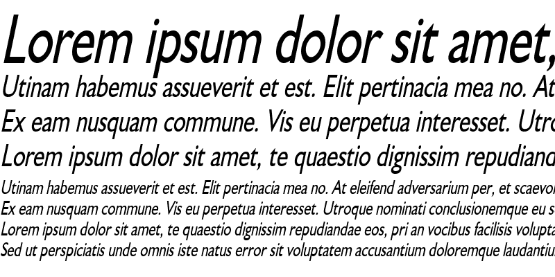 Sample of GibraltarCondensed Italic