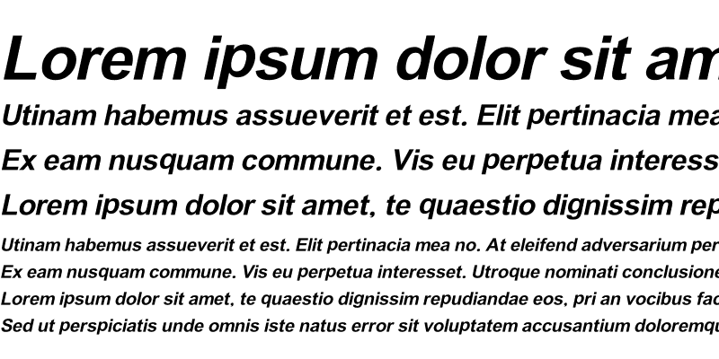 Sample of Gidugu Italic