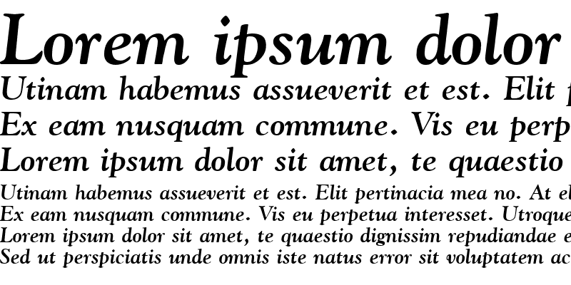 Sample of Gilde Bold Italic