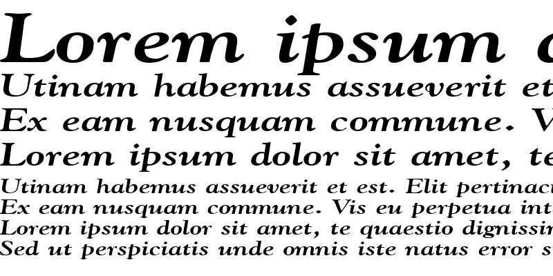 Sample of GildeBroad Bold Italic