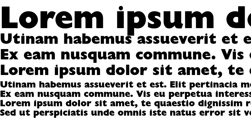 Sample of Gill Sans Display MT Extra Bold