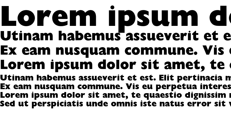 Sample of Gill Sans Display MT Pro Extra Bold
