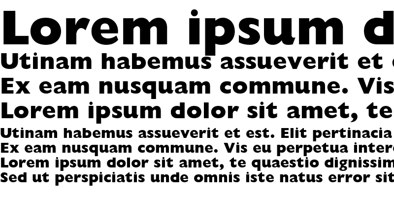 Sample of Gill Sans Extra Bold