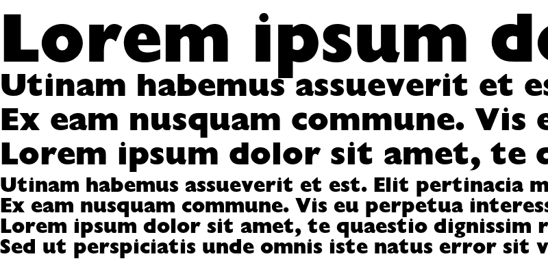 Sample of Gill Sans Extra Display