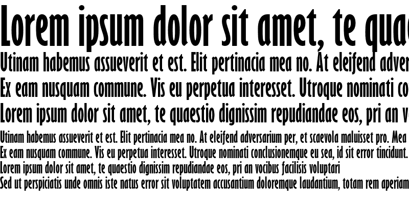 Sample of Gill Sans MT Pro Bold ExtCond