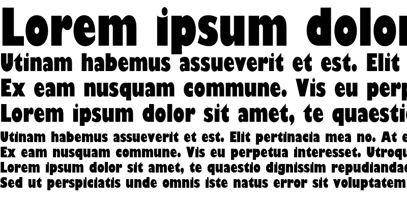 Sample of Gill Sans Ultra Condensed