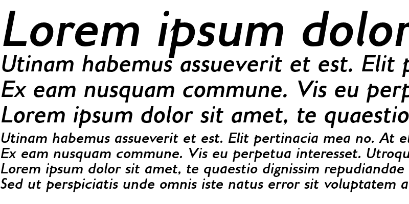 Sample of Gillius ADF No2 Bold Italic