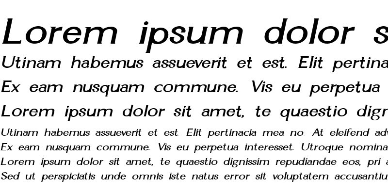 Sample of Ginger-Condensed Bold Italic
