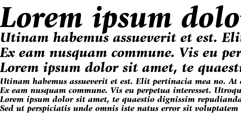 Sample of Giovanni LT Black Italic