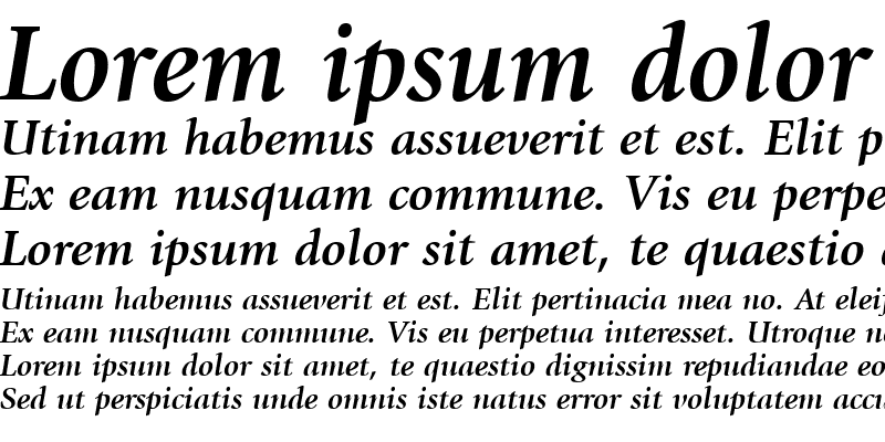 Sample of Giovanni LT Book Bold Italic