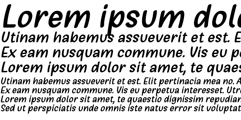 Sample of Girls Marks Italic