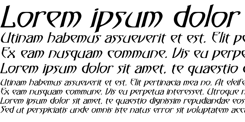 Sample of Gismonda Italic Italic