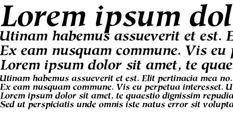 Sample of GlossarySSK Bold Italic