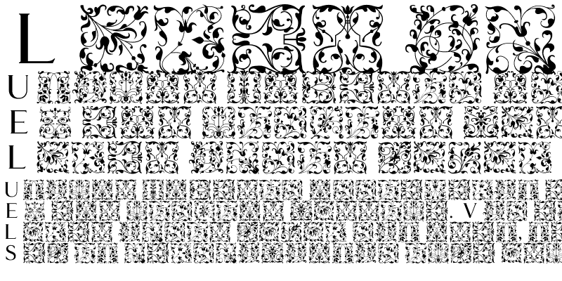 Sample of GlossoInitials