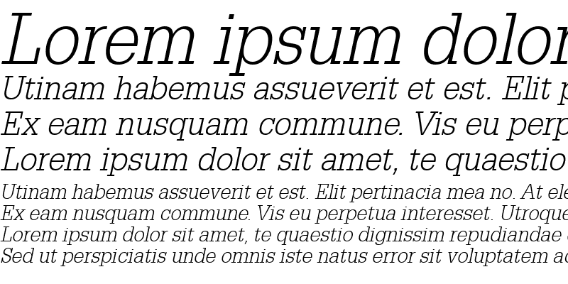 Sample of Glypha45-Light LightItalic