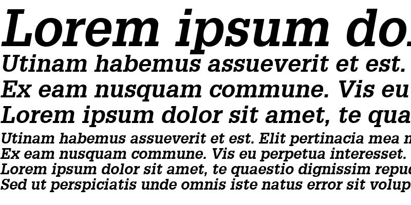 Sample of Glypha65 BoldItalic