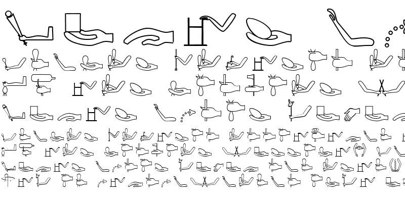 Sample of GlyphExtLibG